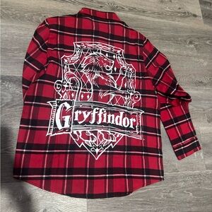Harry Potter Gryffindor Flannel Shirt